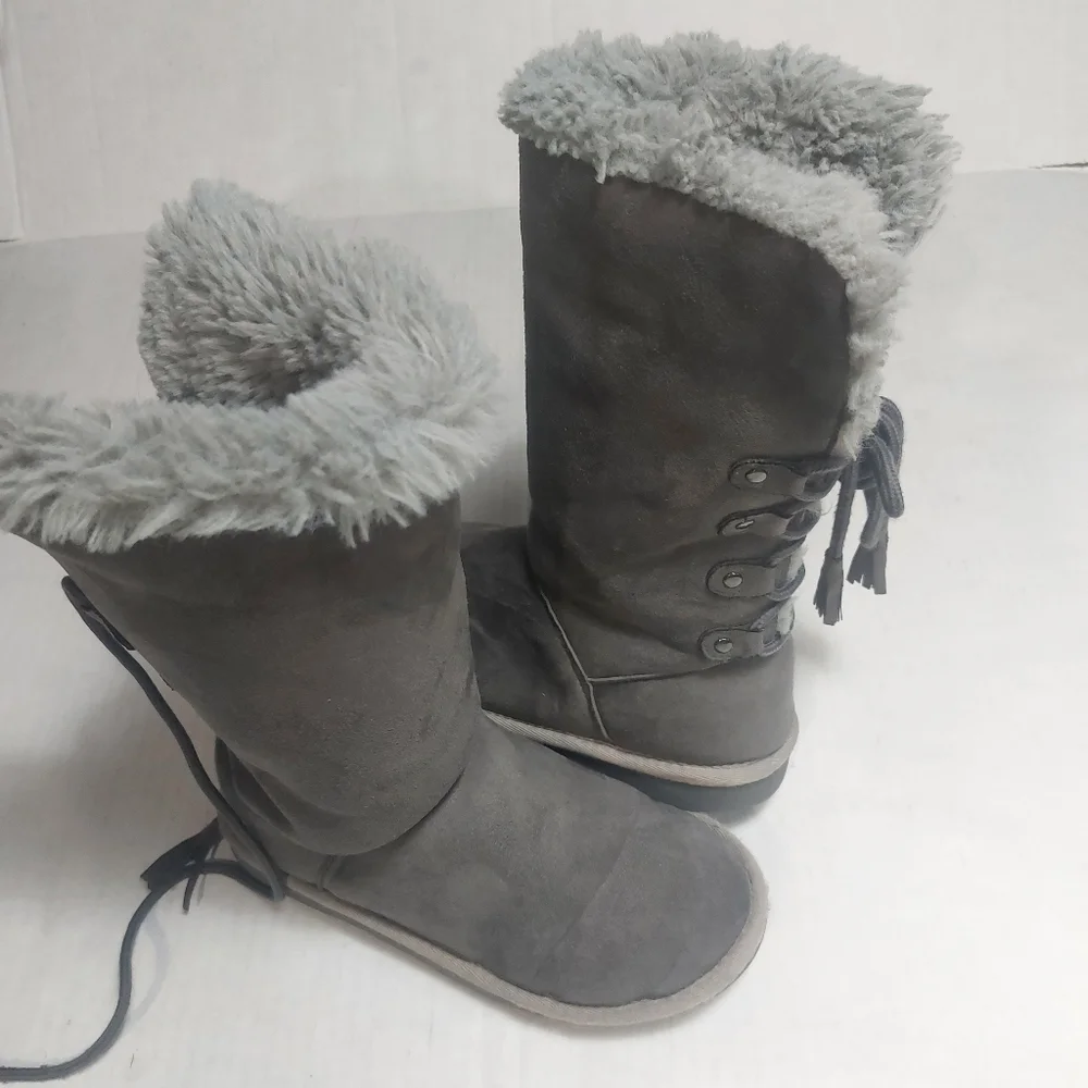 RAMPAGE Girls Faux Fur Winter Boots Size 3M